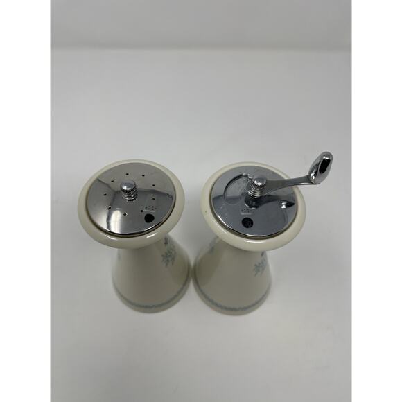 Lenox Fine China Wyndcrest Sat and Pepper Mill Set Vintage Ivory 1970's - Picture 7 of 14